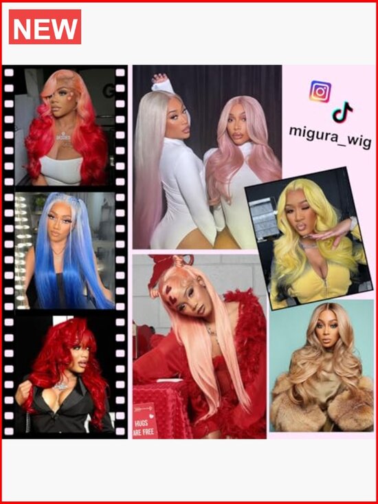 13x6 Lace Front Wig Human Hair 30 Inch Body Wave 200 Density Pre Plucked HD Lace